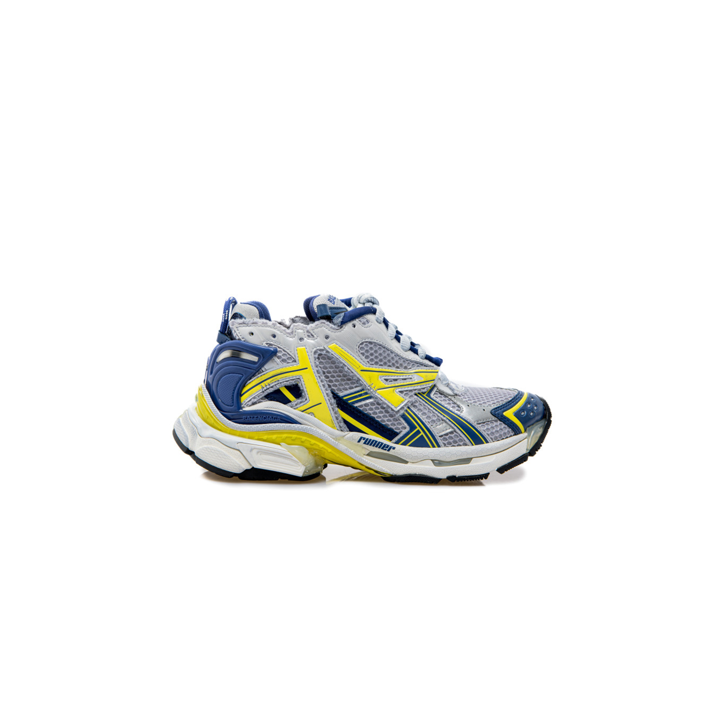 Ba*len*cia*ga runner sneaker white blue yellow 677403w3rb59174